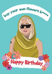 Tap to view Buy Flowers Topical Birthday Card