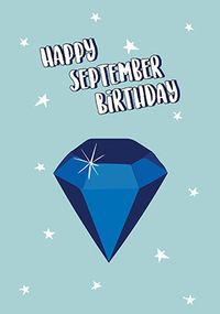 Happy September Birthday Card