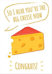 Big Cheese Congratulations Card
