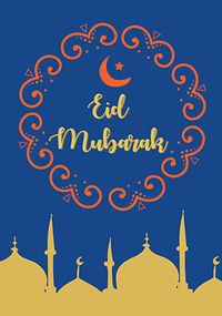 Eid Mubarak Pattern Card