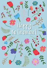 Flowers Retirement Card