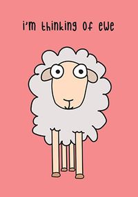 Tap to view I'm Thinking of Ewe Card