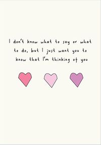 Tap to view Thinking of You Hearts Card