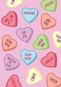 Tap to view Messages Hearts Valentine Card