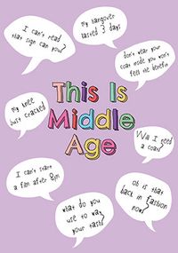 Tap to view Middle Age Birthday Card