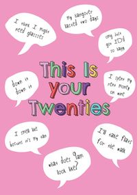 Tap to view This Is Your Twenties Pink Birthday Card