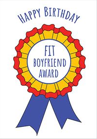 Tap to view Fit Boyfriend Award Birthday Card