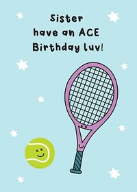Sister Ace Birthday Card