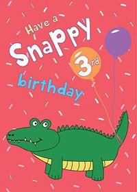 A Snappy 3rd Birthday Card