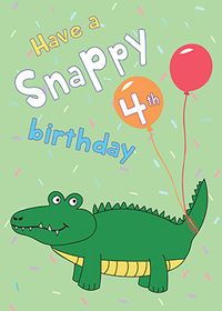 Tap to view A Snappy 4th Birthday Card