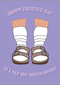 Tap to view Dad Who Birken-Rocks Father's Day Card