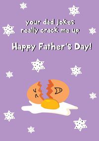 Tap to view Your Dad Jokes Crack Me Up Father's Day Card