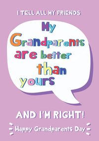 Grandparents' Day Better than Yours Card