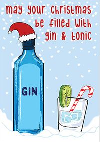 Gin & Tonic Christmas Card