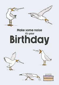 Tap to view Make Noise Seagull Birthday Card