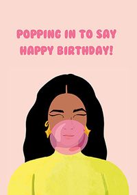 Tap to view Popping In Birthday Card