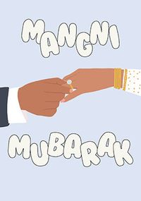 Mangni Mubarak Engagement Card