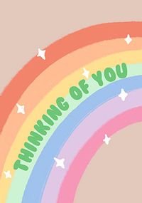 Over the Rainbow Thinking of You Card