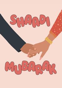 Shaadi Mubarak Together Wedding Card