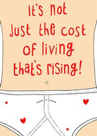 Rising Cost of Living Birthday Card