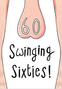 Swinging Sixties Funny Birthday Card