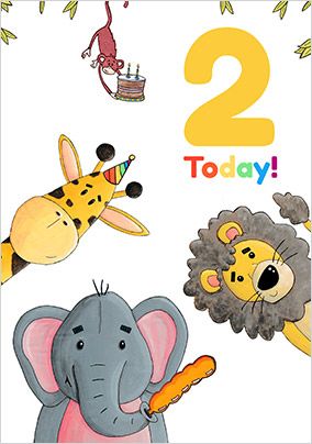 Animals 2 Today Children's Card