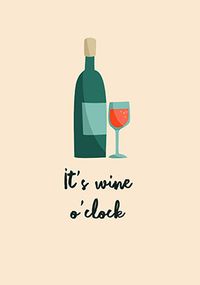 Wine O'Clock Card