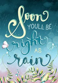 Tap to view Right as Rain Get Well Card
