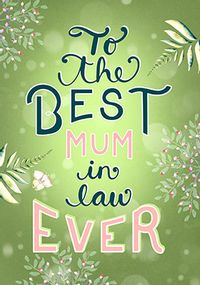 Tap to view The Best Mum in Law Ever Mother's Day Card
