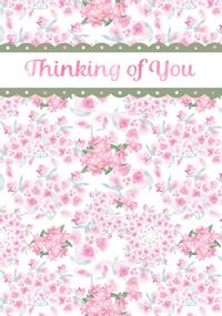 Floral Pattern Thinking of You Card