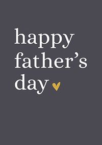 Happy Father's Day Heart Card