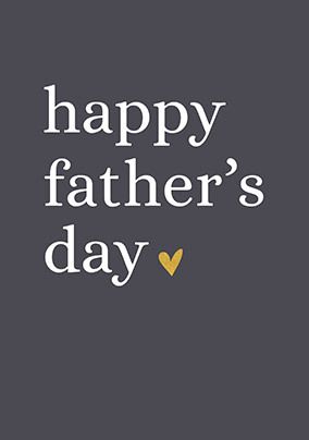 Happy Father's Day Heart Card