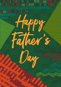Happy Father's Day Pattern Card