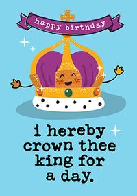 Tap to view Kings Crown Topical Birthday Card