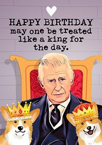 Tap to view King on Throne Birthday Card