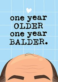 One Year Balder Birthday Card