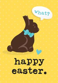 Happy Easter Funny Bunny Card
