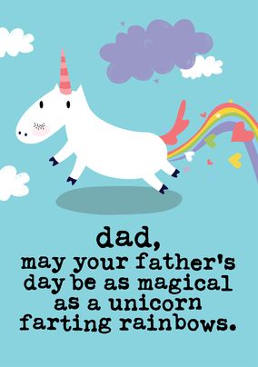 Magical As a Unicorn Father's Day Card