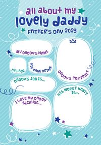 Tap to view Lovely Daddy Father's Day Card