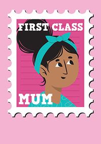 Mother's Day First Class Mum Card