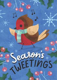Season's Tweetings Robin Christmas Card