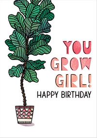 Tap to view Grow Girl Birthday Card