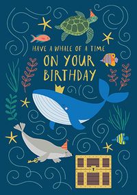 Whale of a Time Children's Birthday Card