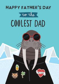 Tap to view Walrus Cool Dad Father's day Card