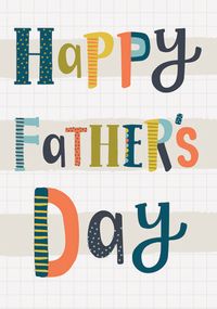 Tap to view Happy Father's Day Typographic Card