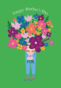 Floral Bonus Mom Happy Mothers Day Card -  Portugal