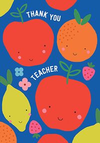 Fruits Thank You Teacher Card