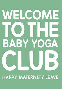Welcome To The Club New Baby Card
