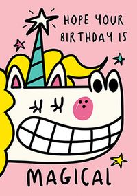 Tap to view Magical Birthday Unicorn Card