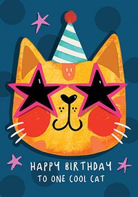 Tap to view Cool Cat Birthday Card